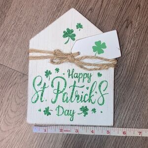 St. Patrick's Day Wooden Decor with Green Accents